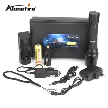 

Alonefire G900 CREE XM-L T6 LED Aluminum Waterproof Zoom Flashlight Torch light With 18650 Rechargeable Battery Charger