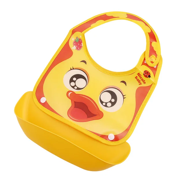 2017 Silicone Baby Bandana Bibs Lovely Animals Meals Pocket Bib