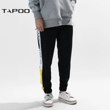 Для Мужчин's брюки для девочек Новинка года хип хоп эластичные тренировочные брюки повседневные штаны мужчин контраст с принтом букв боковой полосой Jogger