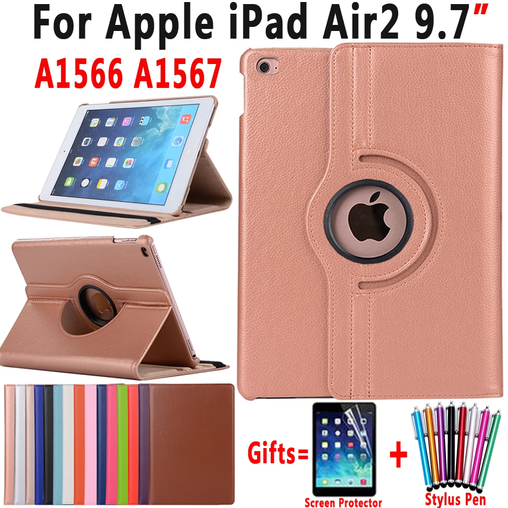 360 Degree Rotating Litchi Pattern PU Leather Cover Case for Apple iPad Air 2 iPad 6 9.7 inch Coque Capa Funda with Stand Holder 360 Degree Rotating Litchi Pattern PU Leather Cover Case for Apple iPad Air 2 iPad 6 9.7 inch Coque Capa Funda with Stand Holder