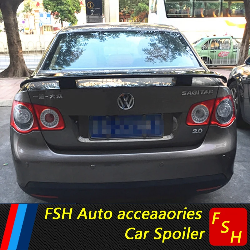 

For VW Jetta Spoiler High Quality ABS Material Car Rear Wing Primer Color Rear Spoiler For Volkswagen Jetta Spoiler 2008-2011