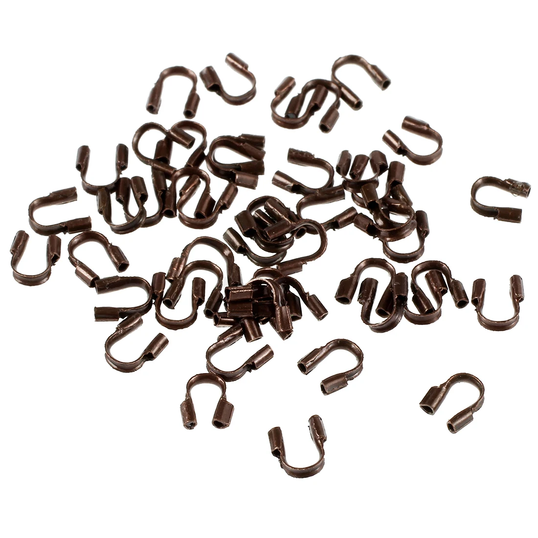 

Antiqued Copper Wire Thread Protectors 0.19 Inch Loops (50)