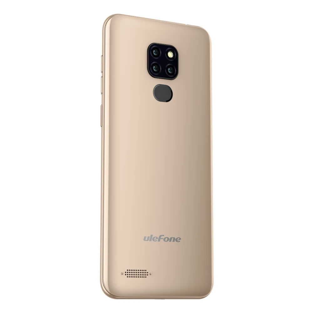 Смартфон Ulefone Note 7 P, Android 9,0, мобильные телефоны, четыре ядра, 3500 мАч, 6,1 дюймов, экран капли воды, 3 Гб+ 32 ГБ, мобильный телефон, разблокировка лица - Цвет: Gold