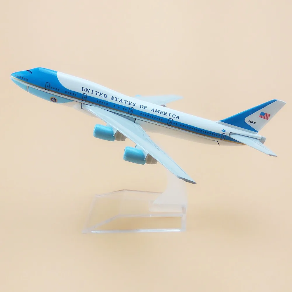 

16cm Air United States Of America Airlines Air Force One Boeing 747 B747 Plane Model Aircraft Airways Airplane Model