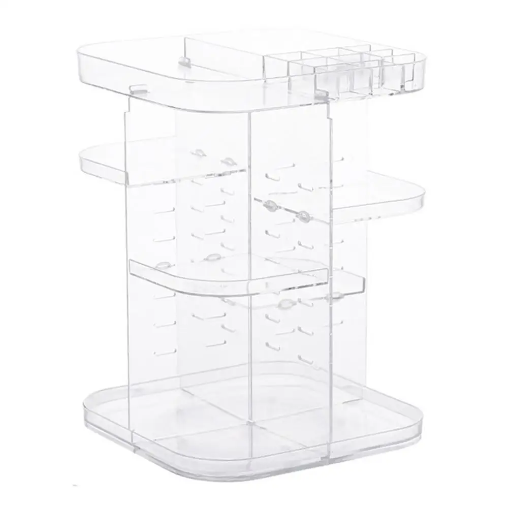 Fashion 360° Rotation Square Makeup Organizer Brush Holder Jewelry Makeup Cosmetic Storage Box Shelf Jewelry Organizer Case Fashion 360° Rotation Square Makeup Organizer Brush Holder Jewelry Makeup Cosmetic Storage Box Shelf Jewelry Organizer Case