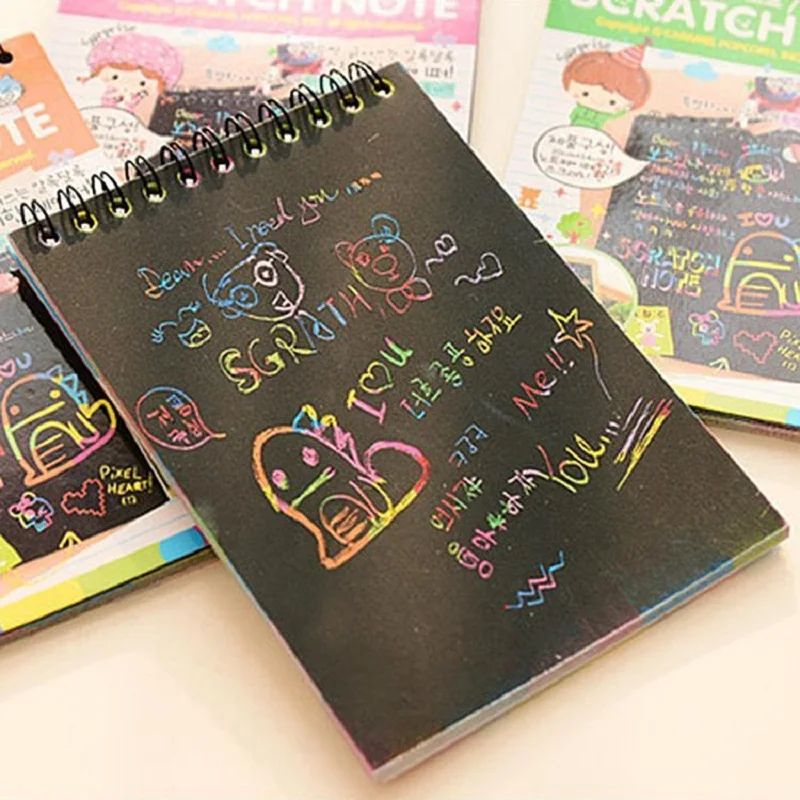 kids magic scratch art doodle pad painting card educational game kids magic scratch art doodle pad painting card educational game toys early learning drawing toys diy draw sketch notes toy in drawing toys from toys
