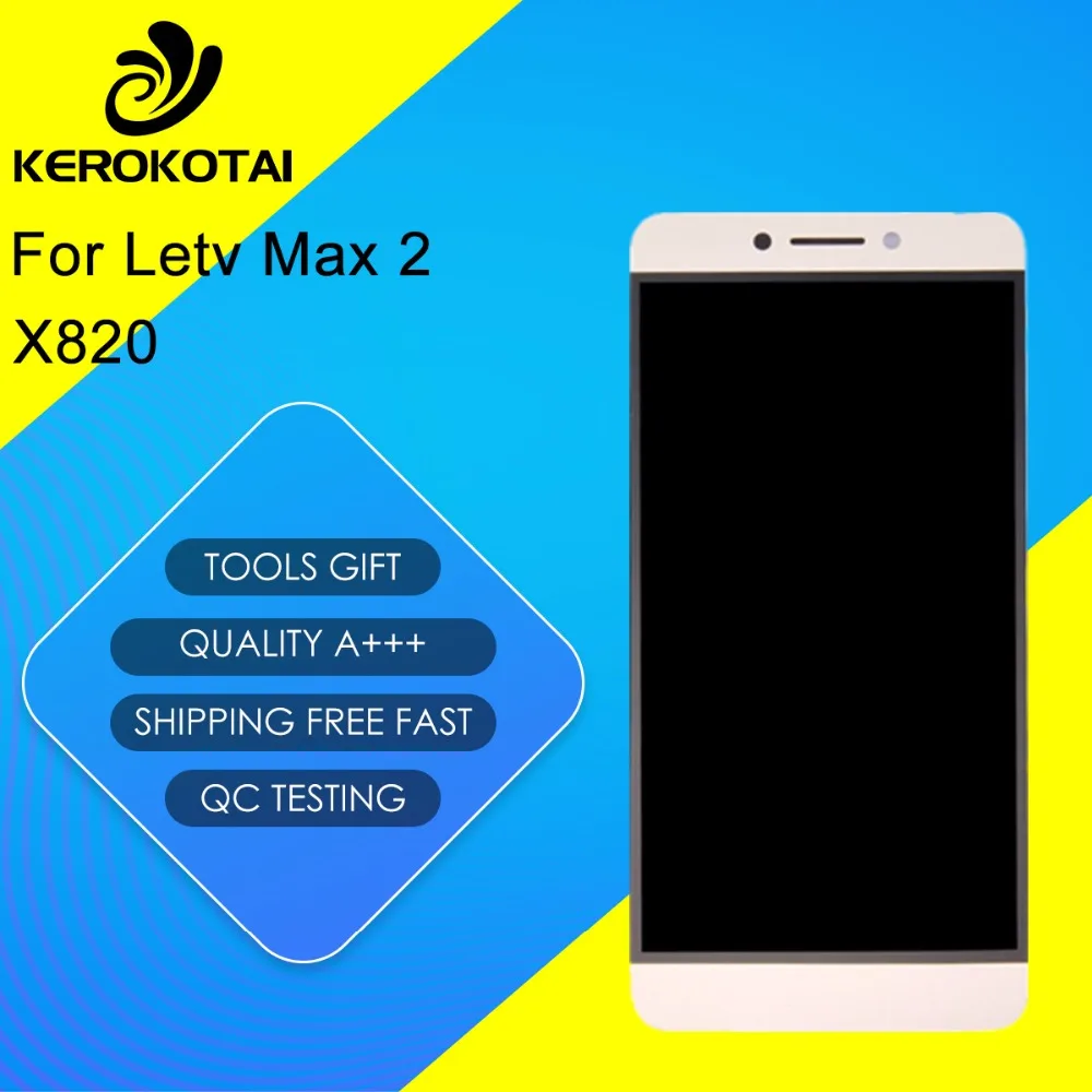 

For Letv Max 2 X820 100% Tested Good Quality LCD Display Touch Screen Digitizer Full Assembly Letv Max 2 X820 LCD Assembly
