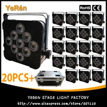 20 шт) четырехцветный 4в1 беспроводной Battrery power Par Светильник Par Can с 9*10 Вт Светодиодная лампа с корпусом F светильник