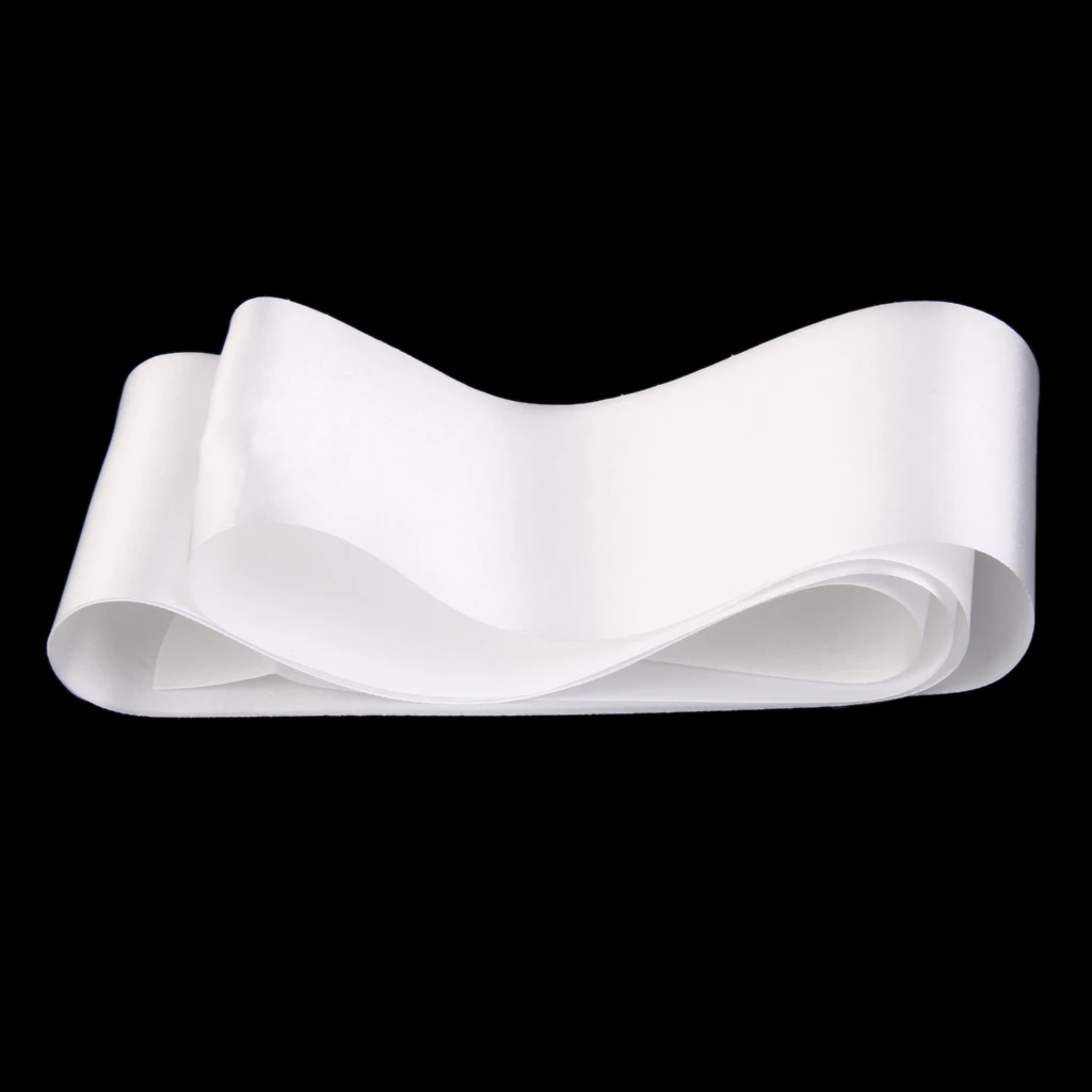 Pack of 40 Plain Blank Satin Ribbon Sash DIY Accessories White