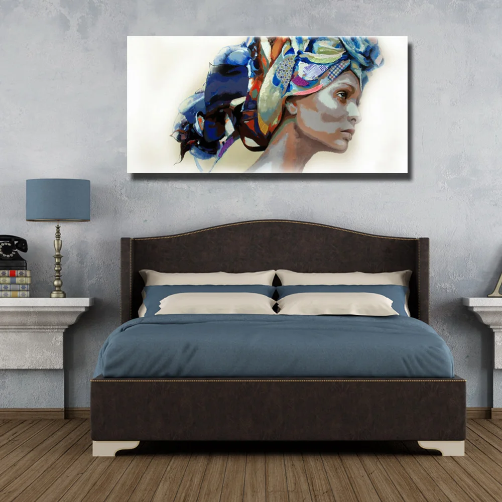 Nackte Frau im Bett Wandbild in verschiedenen Größen