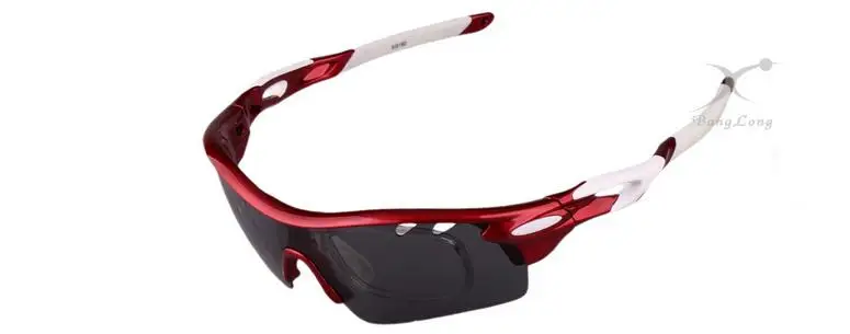 Black red XunQi брендовые поляризационные спортивные мужские солнцезащитные очки дорожный Велоспорт Горный велосипед велосипедные защитные очки для езды три объектива - Цвет: Black red