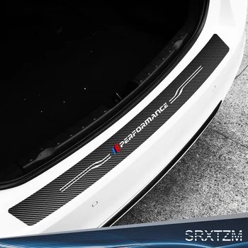 

SRXTZM Carbon Fiber Car Styling Trunk Bumper Trim Rear Guard Sticker Cover For BMW E60 E90 F20 F30 F10 X1 X5 X6 M3 M4 M5