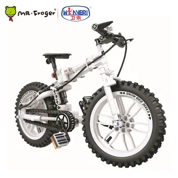 

242pcs WEILE Bricks Technic City Foldable Bicycle Plastic Bike Building Blocks Compatible Kids Educational Toys for Children DIY