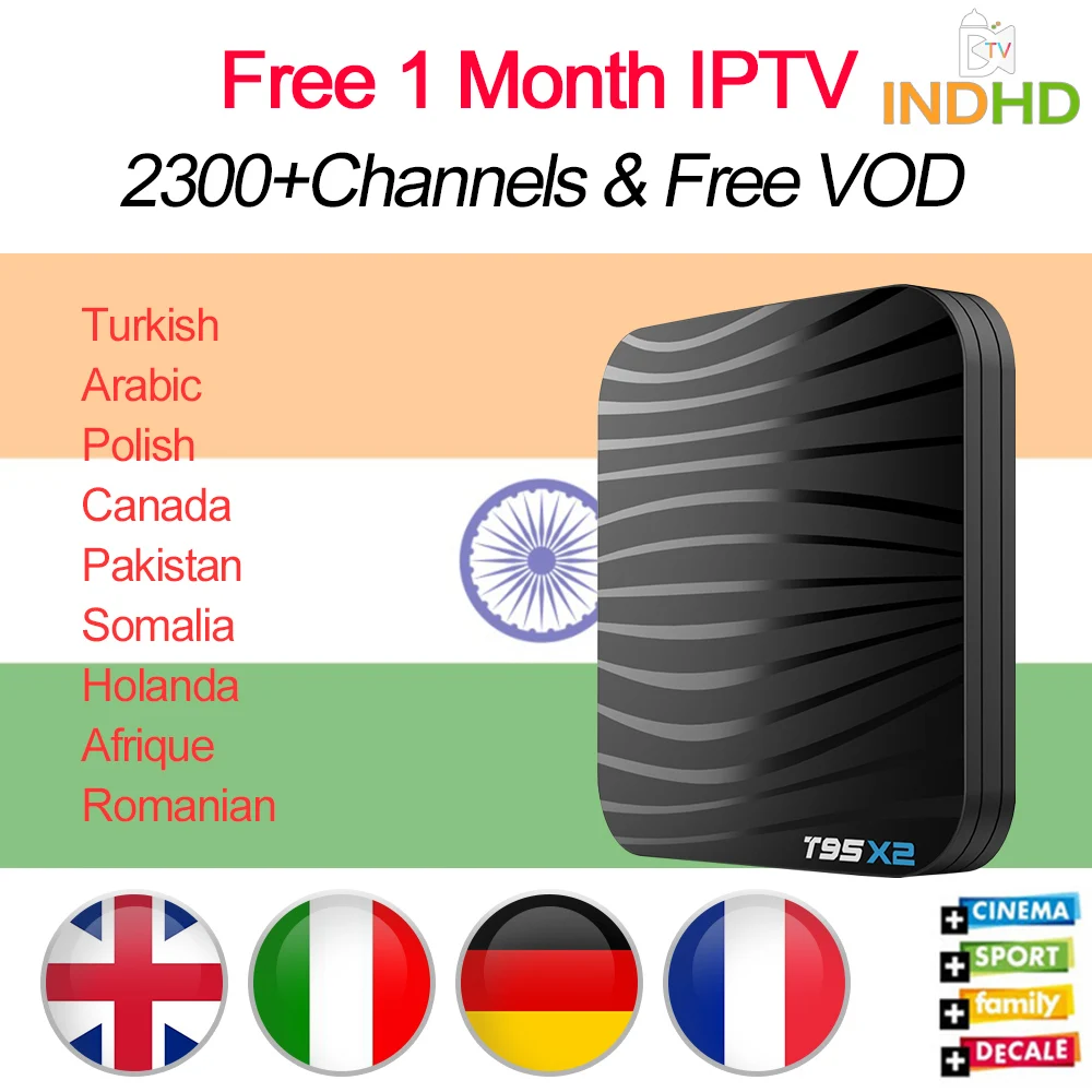 

IPTV Italia IPTV Portugal India Pakistan IP TV Free 1 Month IPTV T95X2 Android 8.1 TV Box Arabic Turkish IP TV UK Canada IP TV