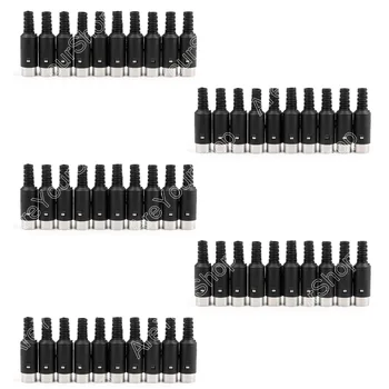 

Areyourshop 50 Pcs Din Male Plug Cable Connector 5 Pin With Plastic Handle Adapter