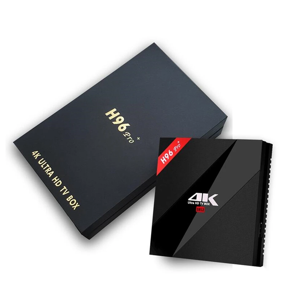 H96 PRO + Plus Smart TV Box Amlogic S912 Octa Mali-T820 Android 2G/16G 3G/32G Android 7.1 2.4G/5.8GHz Wifi IPTV Set Top Box