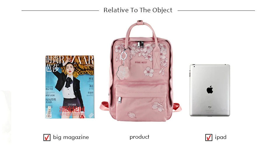 anti-roubo feminino náilon bagpack
