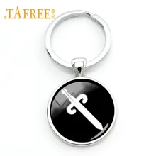 TAFREE Sword Clip Art Key Chain & Keyrings Hand Construction/Carpenter Tool Charms Key Pendant Creative Jewelry TL10