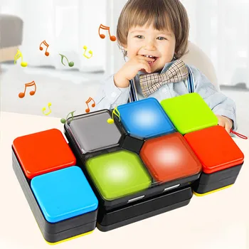 

Funny Battery Powered 4-Mode Electronic Music Cube Matching Game Educational Toys for Kids Adult Teens Christmas Birthday Gifts