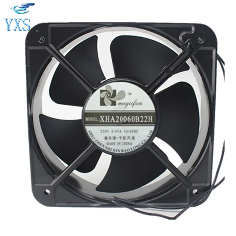 

XHA20060B22H AC 220V 0.45A 50/60HZ 2 Wires 20060 20cm 200*200*60mm Ball Bearing Cooling Fan