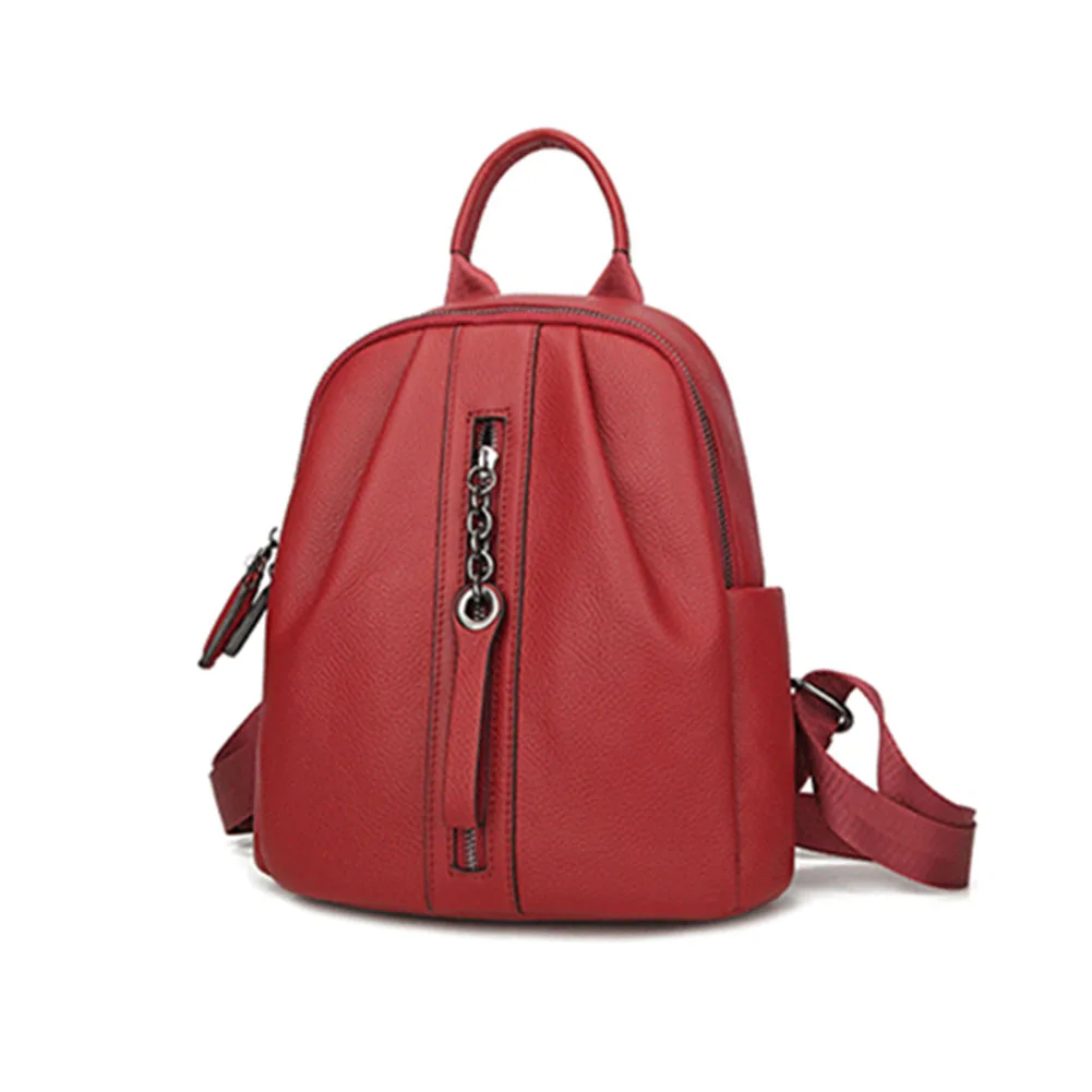 

Smooth Wear Resistant Gift Smart Lightweight Anti Theft Travel Large Capacity Artificial Cowhide Leather Women Backpack Casual