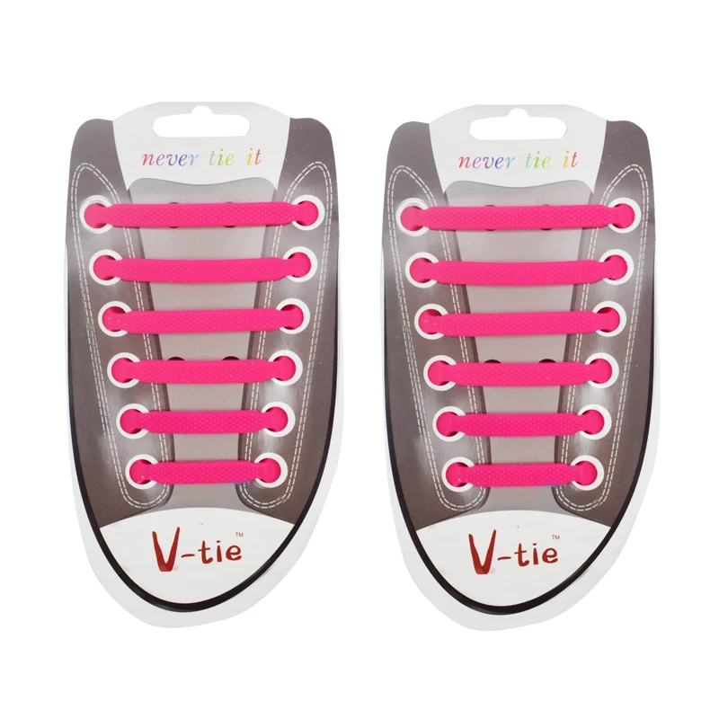 12Pc/Set Children Athletic Running No Tie Shoe Lace Elastic Silicone Shoelaces All Sneakers Fit Strap Shoeslace