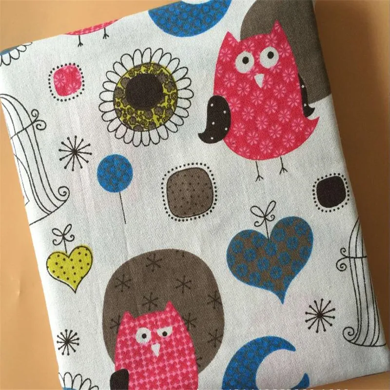 

Childish Style Canvas Fabric Printed Cotton Linen Fabric DIY Patchwork Telas Sewing Quilting Material Home Textile Pillow Cover
