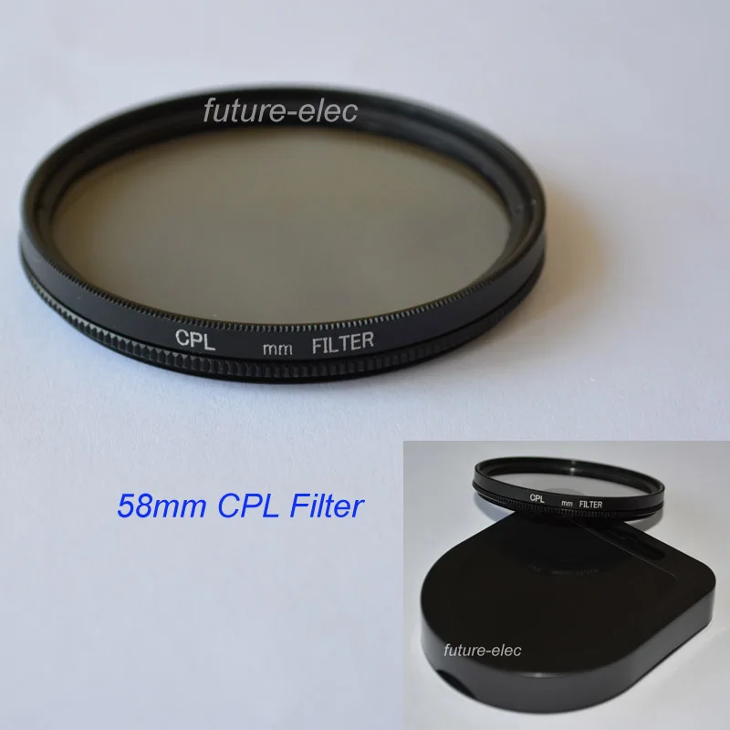 58 58mm CPL C PL Circular Polarizer Polarizing Lens Filter For Canon