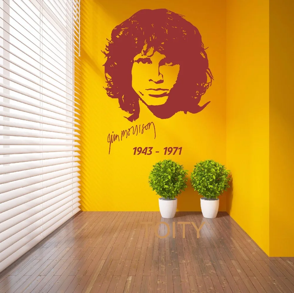 Настенная Наклейка Jim Morrison Виниловая наклейка в стиле Король ящериц Ретро стиль