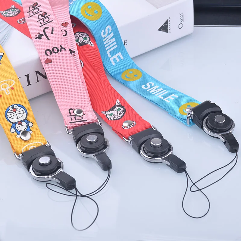 لطيف الكرتون الرقبة حزام اسهم للمفاتيح ID بطاقة رياضة أحزمة هاتف المحمول USB شارة حامل DIY شنق حبل الوهق الحبل