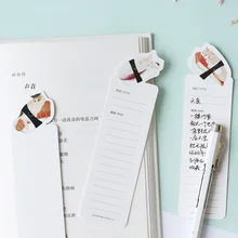 30 шт./упак. мультфильм животных рисунком риса и кота; Бумага закладки карты Закладка для книги памятки канцелярских принадлежностей