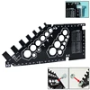 Bolt Nut Gauge ABS Plastic Square Ruler Inch/Metric Protractor For Bolt/Nut Size Measuring Tools ► Photo 1/5