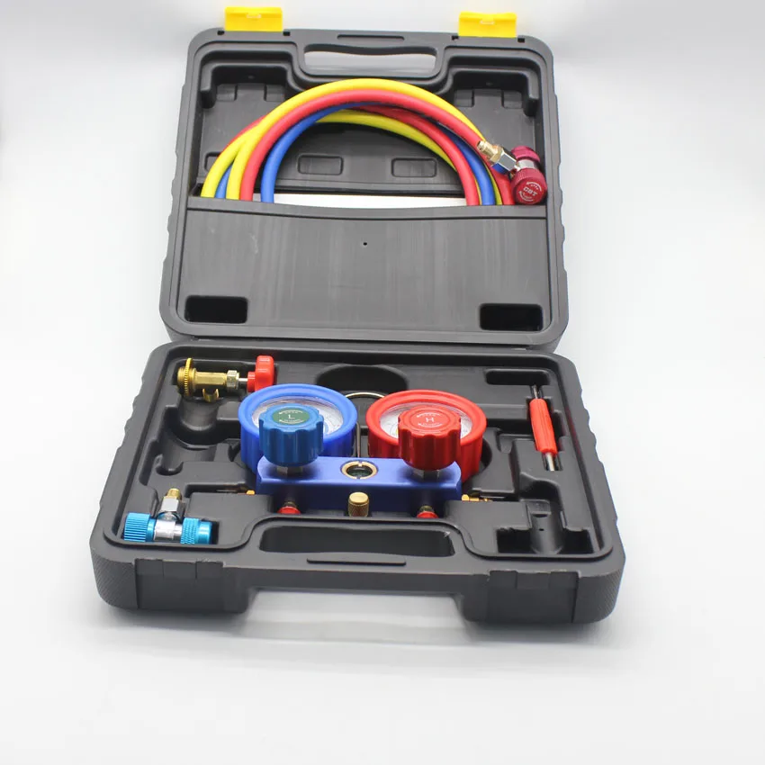 

Refrigerant Manifold Gauge Set Air Conditioning Tools with Hose and Hook for Air Condition Refrigeration