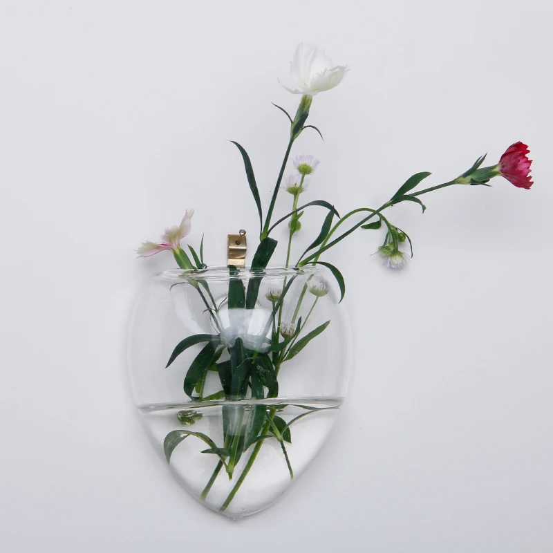 Рождественская Террариум стеклянная ваза для цветов 10*18 см Настенная Капля воды настольные вазы для дома Свадебные украшения прозрачные