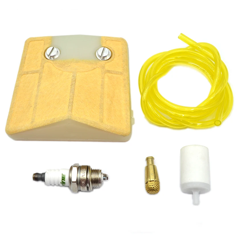 Air Fuel Oil Filter Hose Spark Plug Kit For Husqvarna 61 181 266 281
