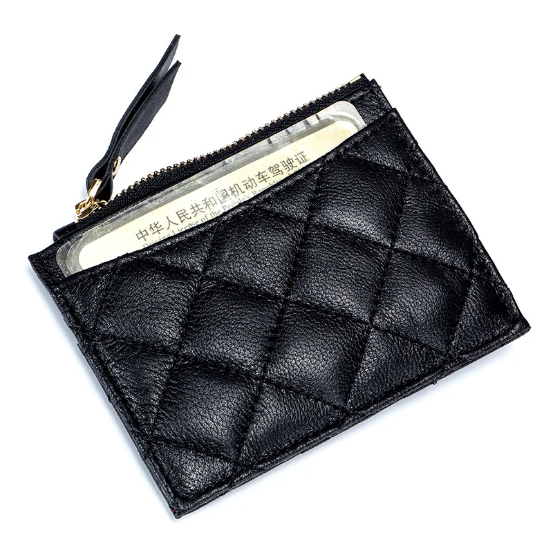 

Fashion Leather Women Zipper Small Wallets Female Minimalist Portable Hasp Short Coin Purse Lady Card Holders