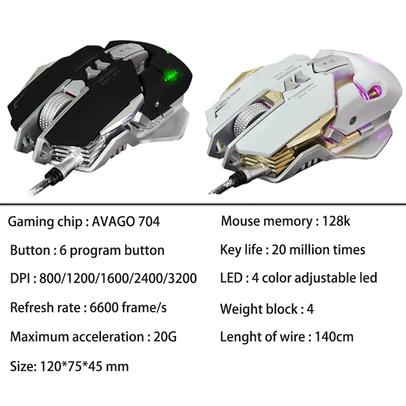 G9 профессиональное Программирование макросов Проводная игровая мышь Mause 3200 dpi Регулируемая 7 кнопок USB оптическая геймерская мышь для ПК компьютера