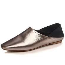 Ballet Flats Square Toe chaussure femme women flat shoes Comfortable woman casual shoes genuine leather shoes