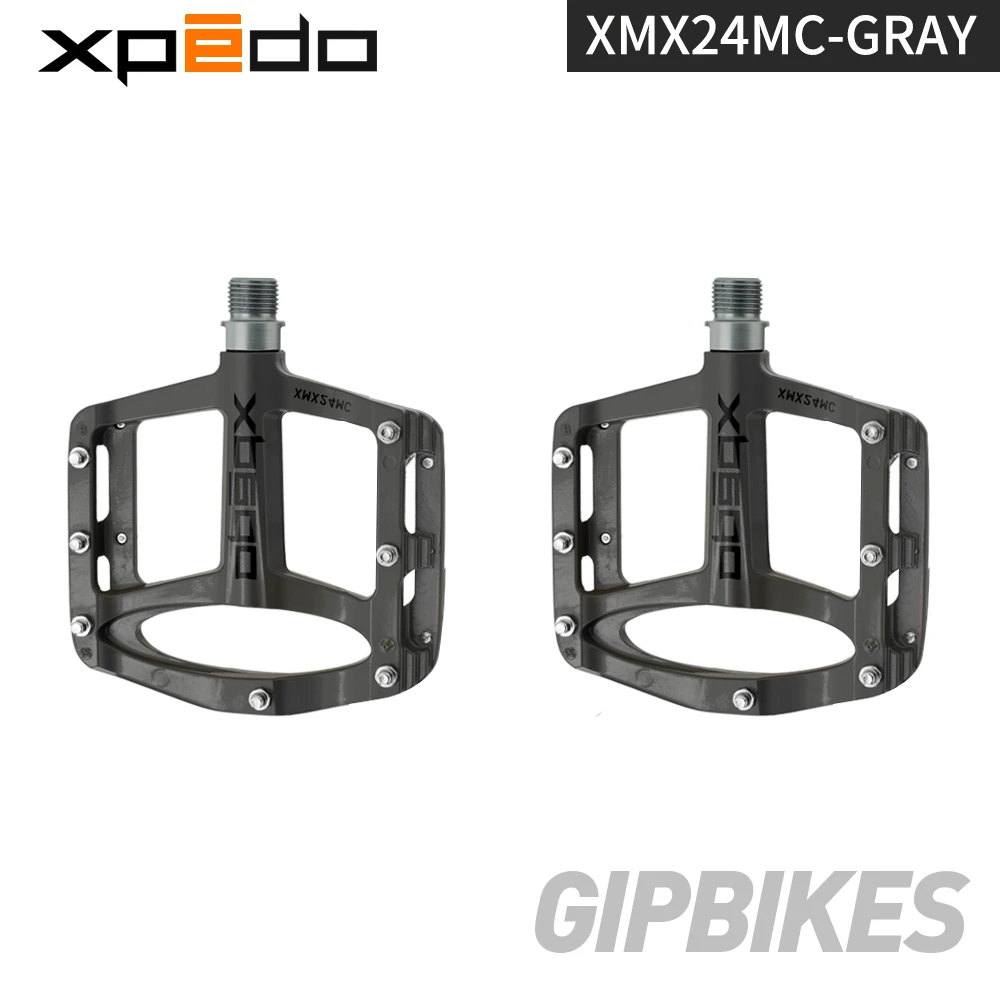 XPEDO велосипедные педали магния MTB горный велосипед SPRY XMX24MC сверхлегкие педали 255 г 6 цветов - Цвет: GRAY