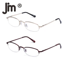 JM половина Оправа очков для чтения 2 пары весенние шарниры очки для чтения очки для мужчин для женщин