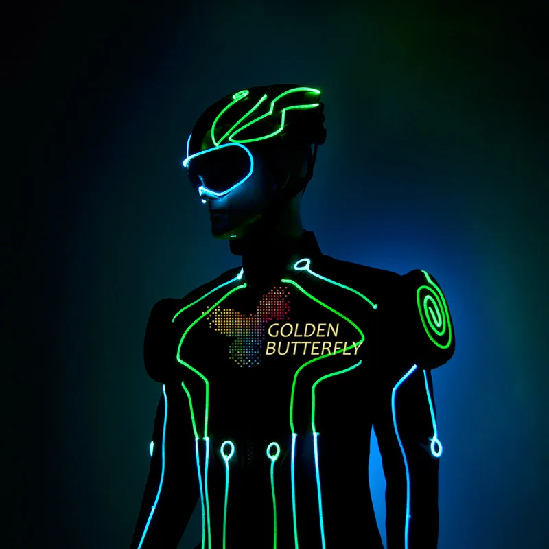  2019Ice skating luminous clothing computer programming SD card luminous costume LED remote control 