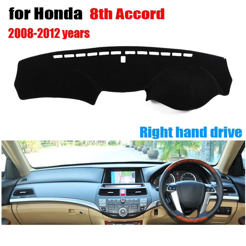 RKAC car dashboard covers For Honda 8th Accord 2008 2012 years Right