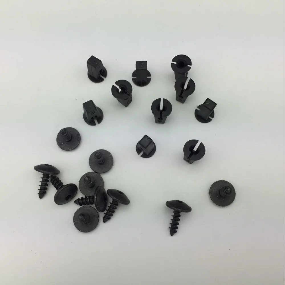 10 комплектов зажимов для крыла VW Passat B5 B6 B7 CC Golf MK6 Tiguan Touran Polo Skoda|clip screw|fender liner clipsfender