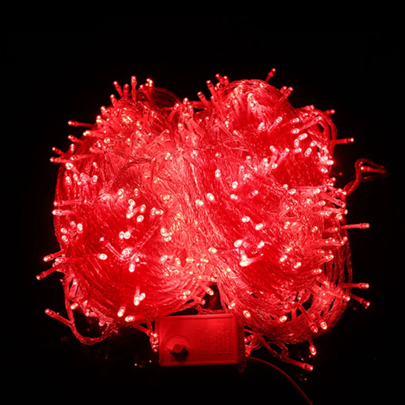 50 м 400 LED AC220V Строка Фея Света Водонепроницаемый Открытый Красочный светодиодные Рождество для свадьбы для рождественской вечеринки праздник