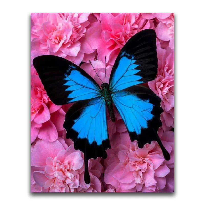 Full Square Diamond embroidery Cross stitch animal Full Round Diamond mosaic butterfly DIY 3D Diamond painting Pink