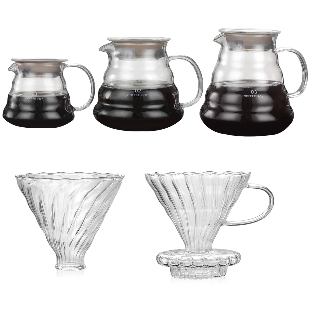 Pour Over Range Carafe капельная Кофеварка бариста Перколятор прозрачный 360 мл 600 800 | Дом и