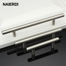 NED 4 ~ 24'' Stainless Steel Handles Diameter 12mm Kitchen Door Cabinet T Bar Straight Handle Pull Knobs Furniture Hardware ned diameter 24mm 28mm cabinet handle stainless steel circle round handles drawer furniture wardrobe knobs pull handle hardware