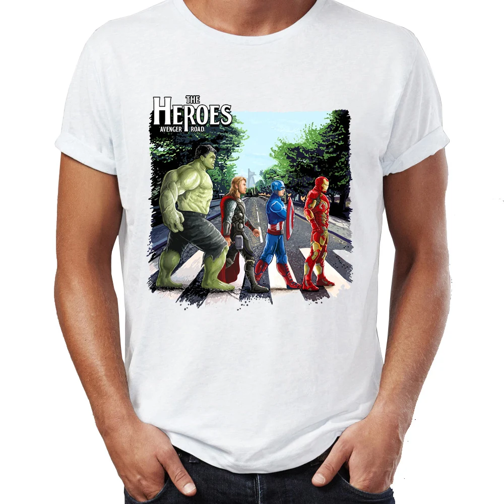 Picture-11 Marvel Футболка мужская летняя Новинка Мстители фигурка супер-героя высокого качества реглан футболка Повседневная футболка футболки hombre - Цвет: Picture-11