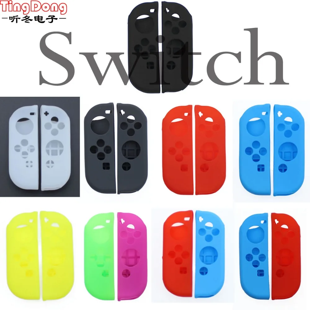 Ting Dong 20 комплектов мягкий силиконовый защитный чехол для Nintend Switch JOY-Con контроллеры