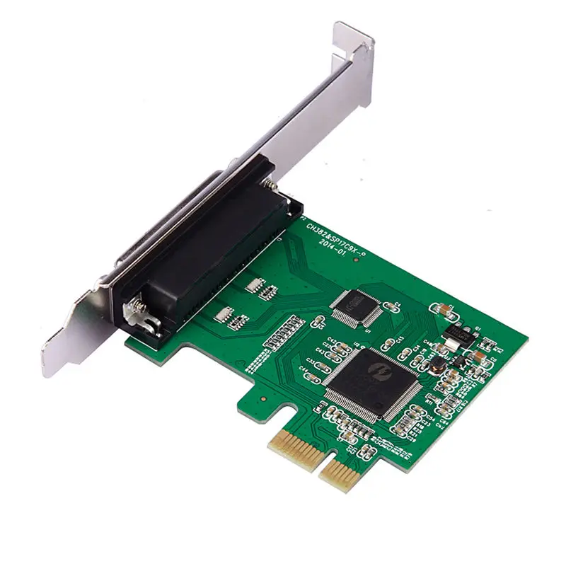 Новый Параллельный Порт DB25 LPT Принтер для PCI-E Express Card Адаптер Конвертер Win7